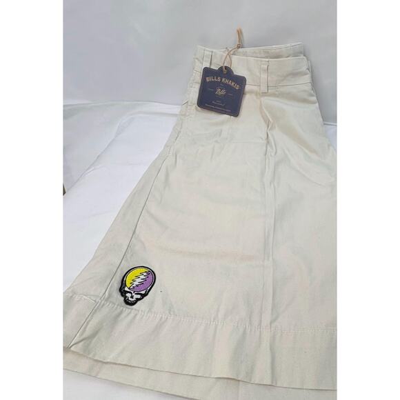 Grateful Dead Steal Your Face Bill's Khakis Pleated Shorts 36" Waist NWT - Picture 6 of 7